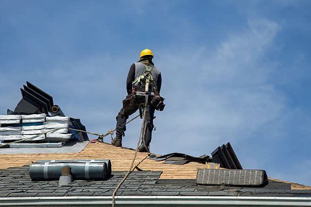Professional Flat Roof Repair technician working in Pocola, OK